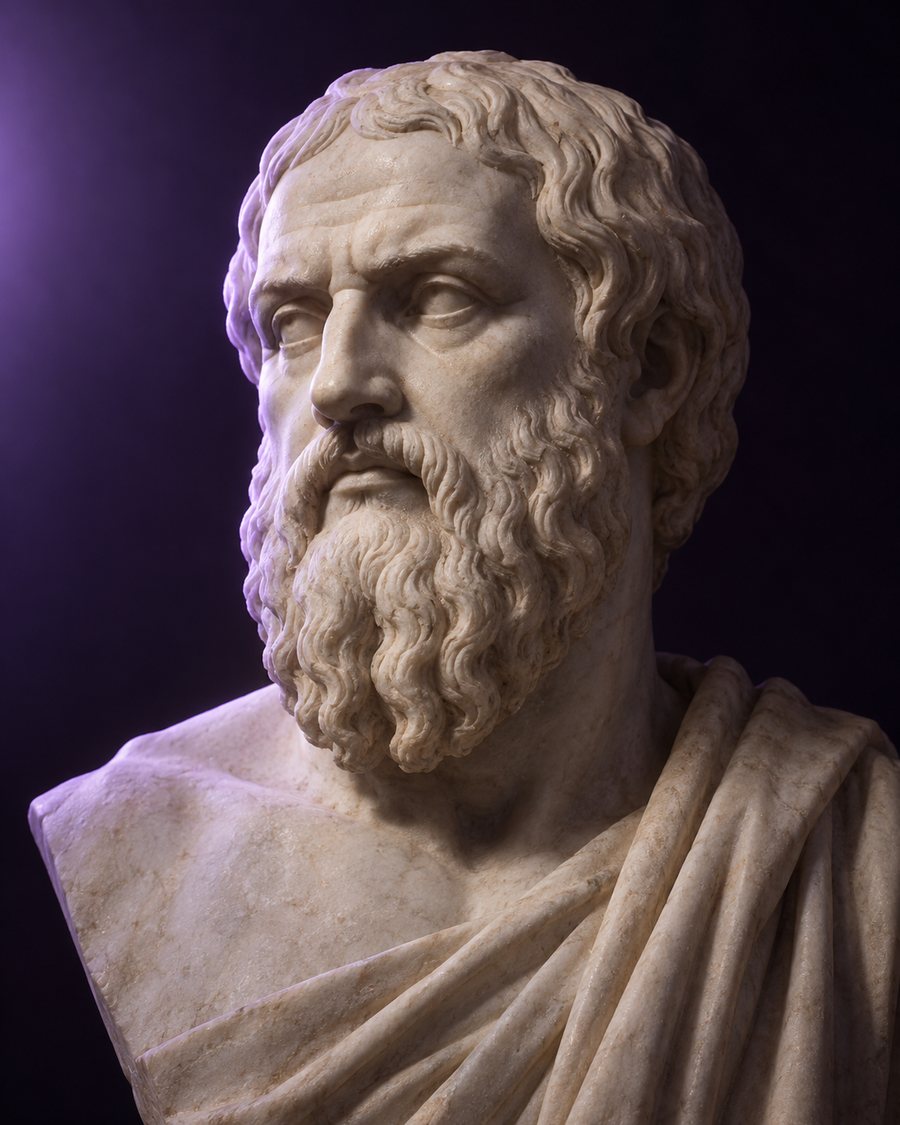 Marble bust of Plato